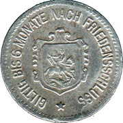 10 Pfennig - Aibling, Germany,  reverse image