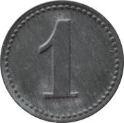 1 Pfennig - Albersweiler Zündholzfabrik, Germany,  reverse image