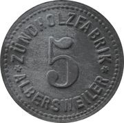 5 Pfennig - Albersweiler Zündholzfabrik obverse image