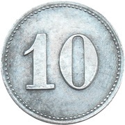 10 Pfennig - Albersweiler Zündholzfabrik, Germany,  reverse image