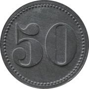 50 Pfennig - Albersweiler Zündholzfabrik, Germany,  reverse image
