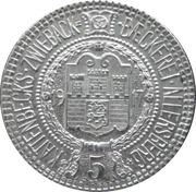 5 Pfennig - Allersberg Kattenbeck's Zwieback Baeckerei obverse image
