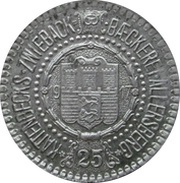 25 Pfennig - Allersberg Kattenbeck's Zwieback Baeckerei obverse image