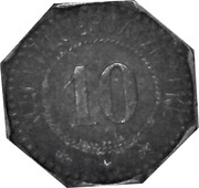 10 Pfennig - Amberg Kantinenverwaltung 6. Inft. Regt., Germany,  reverse image