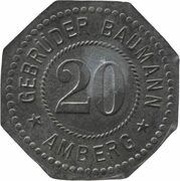 20 Pfennig - Amberg Gebrüder Baumann obverse image