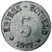 5 Pfennig - Arzberg, Germany, 1917 reverse image