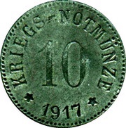 10 Pfennig - Arzberg, Germany, 1917 reverse image