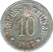 10 Pfennig - Arzberg, Germany, 1917 reverse image