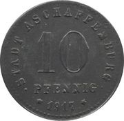 10 Pfennig - Aschaffenburg obverse image