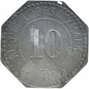 10 Pfennig - Auerbach Fritz Burger, Germany,  reverse image
