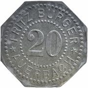 20 Pfennig - Auerbach Fritz Burger obverse image