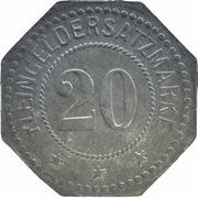 20 Pfennig - Auerbach Fritz Burger, Germany,  reverse image