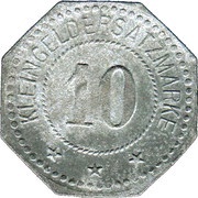 10 Pfennig - Augsburg Maschinenfabrik Augsburg-Nürnberg, Germany,  reverse image