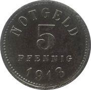 5 Pfennig - Bad Kissingen, Germany, 1918 reverse image