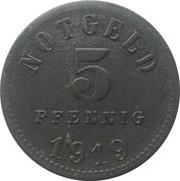 5 Pfennig - Bad Kissingen, Germany, 1918-1919 reverse image