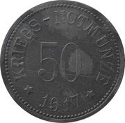 50 Pfennig - Bad Reichenhall, Germany, 1917 reverse image