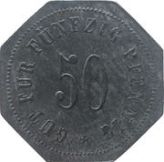 50 Pfennig - Bad Tölz, Germany, 1917 reverse image