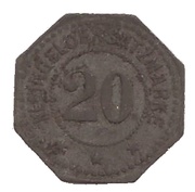 20 Pfennig - Bamberg Raulino, Germany,  reverse image