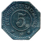 5 Pfennig - Beilngries, Germany, 1917 reverse image