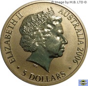 5 Dollars - Elizabeth II 4th Portrait - 400th Anniversary of Duyfken's Exploration of Australia obverse image