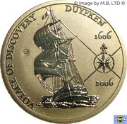 5 Dollars - Elizabeth II 4th Portrait - 400th Anniversary of Duyfken's Exploration of Australia, Australia, 2006 reverse image
