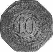 10 Pfennig - Berching, Germany, 1917 reverse image