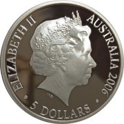 5 Dollars - Elizabeth II 4th Portrait - 400th Anniversary of Duyfken's Exploration of Australia - Silver Proof obverse image