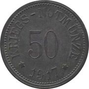 50 Pfennig - Bergzabern, Germany, 1917 reverse image
