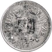 50 Pfennig - Bergzabern, Germany, 1917 reverse image