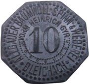 10 Pfennig - Blaichach Allgäuer Baumwoll Spinn and Weberei obverse image