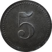 5 Pfennig - Bodenmais Rödlische Holzwarenfabr., Germany, 1917 reverse image