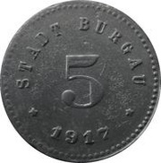 5 Pfennig - Burgau obverse image