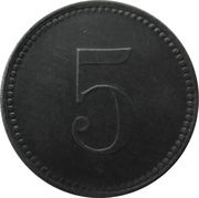 5 Pfennig - Burghaslach, Germany, 1917 reverse image