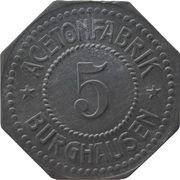 5 Pfennig - Burghausen an der Salzach Acetonfabrik obverse image