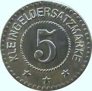5 Pfennig - Burghausen an der Salzach Wacker Chemie, Germany,  reverse image