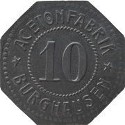10 Pfennig - Burghausen an der Salzach Acetonfabrik obverse image
