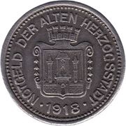 10 Pfennig - Burghausen an der Salzach, Germany, 1918 reverse image