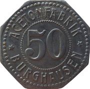 50 Pfennig - Burghausen an der Salzach Acetonfabrik obverse image