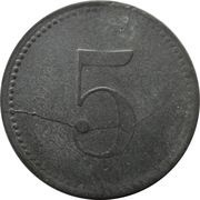 5 Pfennig - Burglengenfeld, Germany, 1917 reverse image