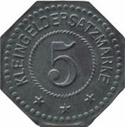 5 Pfennig - Deggendorf L. and E. Vollmuth, Germany,  reverse image