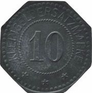 10 Pfennig - Deggendorf L. and E. Vollmuth, Germany,  reverse image