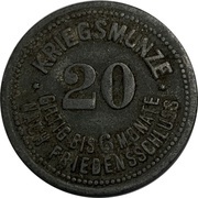 20 Pfennig - Deggendorf, Germany, 1917 reverse image