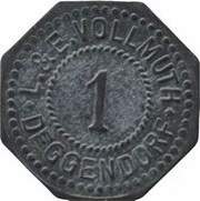 1 Pfennig - Deggendorf L. and E. Vollmuth obverse image