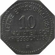 10 Pfennig - Dingolfing, Germany, 1917 reverse image