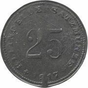 25 Pfennig - Dingolfing, Germany, 1917 reverse image