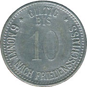 10 Pfennig - Eggenfelden Distriktssparkasse, Germany, 1916 reverse image