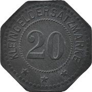 20 Pfennig - Eggolsheim Johann Kraus Erstes Gem. Warengeschäft, Germany,  reverse image