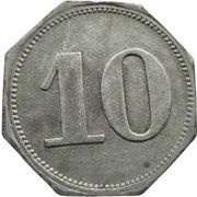 10 Pfennig - Eisenstein Wilhelm Pfeifer, Germany,  reverse image