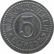 5 pfennig - Eltmann Vorschussverein obverse image