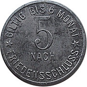 5 Pfennig - Erbendorf, Germany, 1917 reverse image